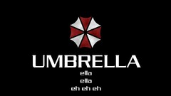 Simple Background black umbrella corporation humor Lyrics logo