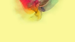 Simple Background colorful water splash abstract artwork yellow