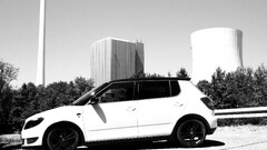 Skoda Car street road tuning monochrome photography power plant