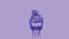 skull Minimalism artwork glasses Simple Background frontal view