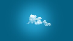 sky Anime clouds blue nature Minimalism Simple Background