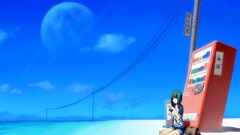 sky vending machine anime girls Anime planetary rings planet