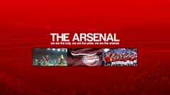 soccer arsenal london red background