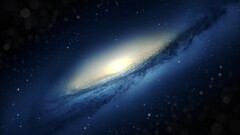 Space galaxy space art digital art NGC 3190 spiral galaxy