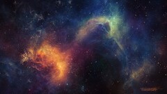 Space nebula space art TylerCreatesWorlds digital art artwork