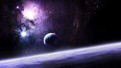 Space planet nebula asteroid space art digital art