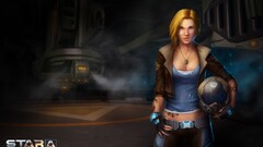 Star Conflict helmet science fiction science fiction women