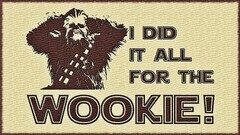 star wars humor chewbacca science fiction Typography artwork