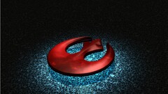 star wars Rebel Alliance logo science fiction cyan red