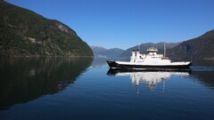 Stranda fjord Norway nature landscape Mountains ferry