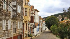 street old building town