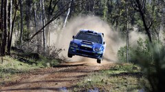 Subaru Subaru WRX STI wrc racing Car rally cars jumping