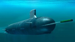 submarine torpedo military vehicle underwater cyan