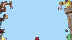 Super Mario bowser donkey kong princess peach barrels Daisy