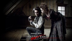 Sweeney Todd Johnny Depp Helena Bonham Carter Movies logo text