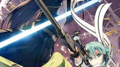 sword art online kirigaya kazuto asada shino gun gale online