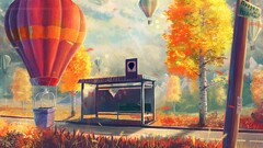 sylar artwork hot air balloons birch