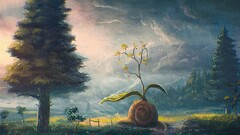 sylar fantasy art rain nature landscape sky