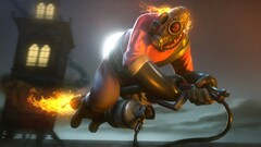 team fortress 2 Pyro (character) fire Halloween flamethrowers