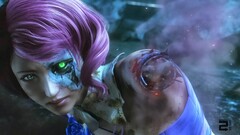 Tekken Blood Vengeance Alisa Boskonovitch cyborg pink hair