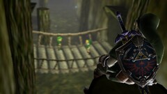 the legend of zelda link triforce screen shot video games Saria