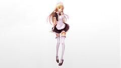 thigh highs original characters Anime maid outfit