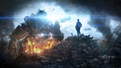 titanfall video games artwork smoke cyan