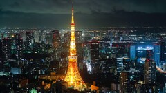 Tokyo Tokyo Tower Japan cityscape night