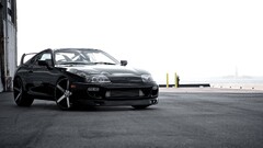 Toyota Car black cars vehicle Toyota Supra MK4 Japanese cars
