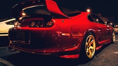 Toyota supra red cars Toyota Car colored wheels Toyota AE86