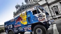 trucks Rally Truck vehicle KAMAZ Red Bull
