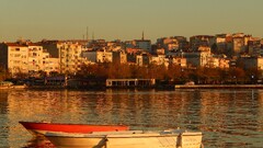 Turkey Sea group of people cityscape boat