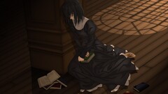 type-moon Anime anime girls closed eyes black hair