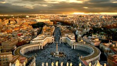 vatican city Rome sky cityscape Italy People