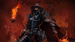 video game characters fantasy girl Armored Warhammer 40 000