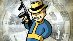 video games fallout tommy gun pip boy fallout new vegas