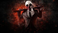 video games payday 2 mask tie gangster video game art