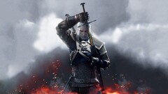 video games the witcher 3 wild hunt sword game art the witcher