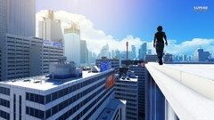 video games video game art Mirror's Edge PC gaming cityscape
