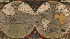 vintage Map paper diagrams world map