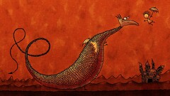 vladstudio artwork dragon castle umbrella