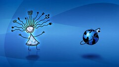 vladstudio blue background Earth