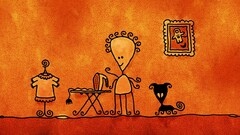 vladstudio orange background artwork