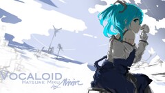 vocaloid Mivit hatsune miku anime girls twintails aqua hair