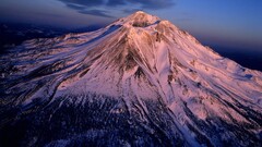 volcano Mountains nature snow landscape Mount Shasta USA