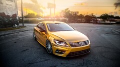Volkswagen Car vehicle Volkswagen CC yellow cars gold