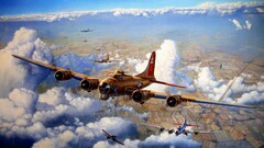 War bomber us air force Boeing B-17 Flying Fortress Aircraft
