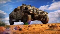 War Humvee vehicle