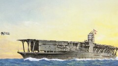 warship artwork ship military military aircraft aircraft carrier