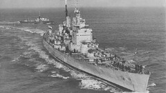 warship ship military monochrome